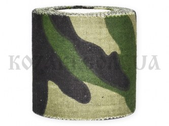 Маскировочная лента 5 х 450 см клейкая Woodland Camo (покрытие хлопок)